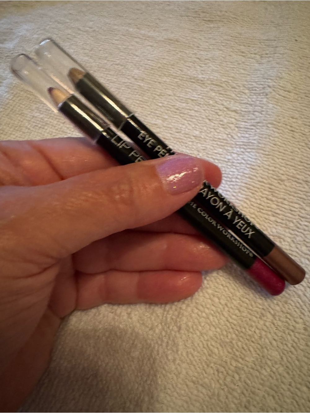 Undetectable Brand Makeup Pencils in Pink and Brown 1- used)